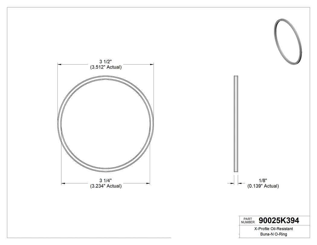Technical drawing - 90025K394